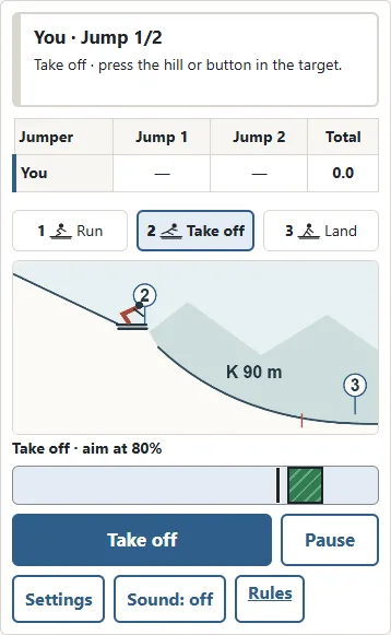 ① Bring the marker into the target. ② Press the hill or Take off once.