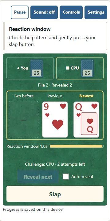 Queen challenge with two attempts