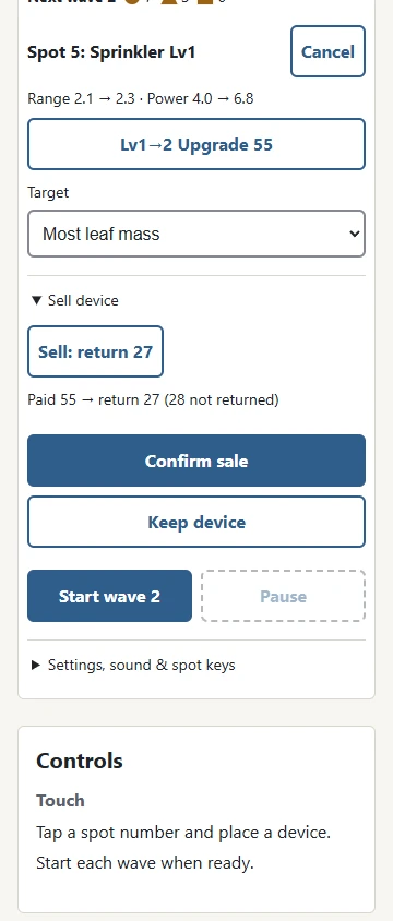 Compare upgrade and sale costs