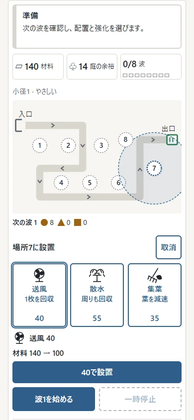 場所と装置を選んで設置